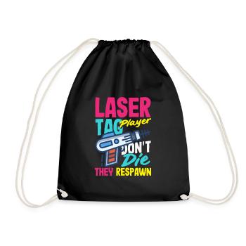 Indoor-laser-tag-party-outfit lasertag - Turnbeutel - Schwarz - Vorne