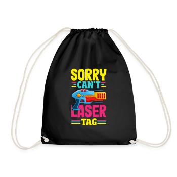 Indoor-laser-tag-party-outfit lasertag - Turnbeutel - Schwarz - Vorne