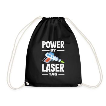 Indoor-laser-tag-party-outfit lasertag - Turnbeutel - Schwarz - Vorne