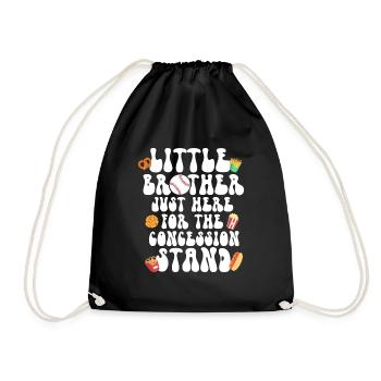 Frère Fan De Baseball Jouant Au Baseball Drôles De Garçons - Sac de sport léger - noir - Devant