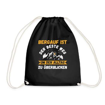 Alpiniste, Randonnée, Randonneur, Escalade, Alpinisme - Sac de sport léger - noir - Devant