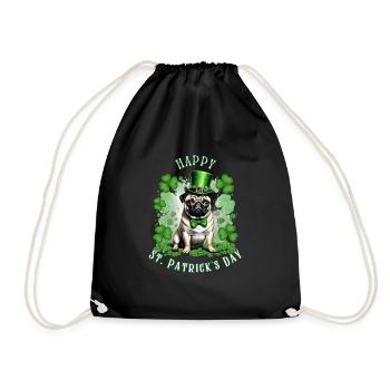 Carlin de la Saint-Patrick I Shamrock Carlin de la Saint-Paddy - Sac de sport léger - noir - Devant