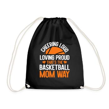 Basketball Mom Basketball Mom Sweet Mom - Drawstring Bag - black - Front