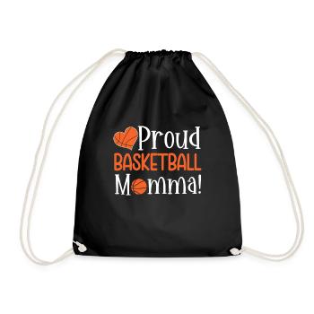 Basketball Mom Basketball Mom Sweet Mom - Drawstring Bag - black - Front