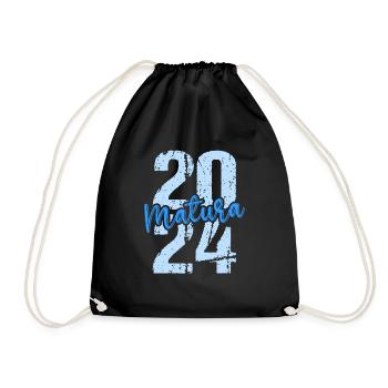 Matura Young Girls Women and Men Matura 2024 - Drawstring Bag - black - Front