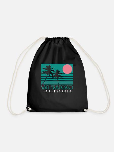 Souvenir de San Francisco en Californie - Sac de sport léger - noir