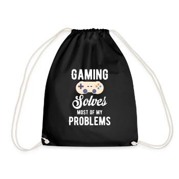 Le jeu résout la plupart de mes problèmes. Jollier - Sac de sport léger - noir - Devant