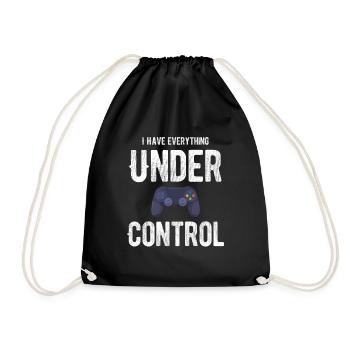 I've got everything under control Funny - Drawstring Bag - black - Front