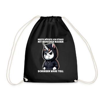 Bousculer serait un grand amateur de licorne sarcastique - Sac de sport léger - noir - Devant
