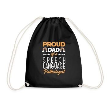 Speech therapist, speech therapist, speech therapist - Drawstring Bag - black - Front