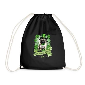 Carlin de la Saint-Patrick I Shamrock Carlin de la Saint-Paddy - Sac de sport léger - noir - Devant