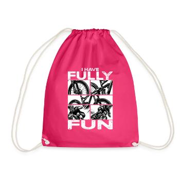 Mountainbike I have fully fun MTB - Turnbeutel - Fuchsia - Vorne