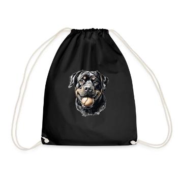 Rottweiler T Propriétaire de chien Vêtements de - Sac de sport léger - noir - Devant