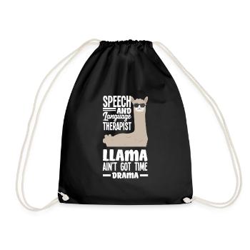 Speech therapist, speech therapist, speech therapist - Drawstring Bag - black - Front