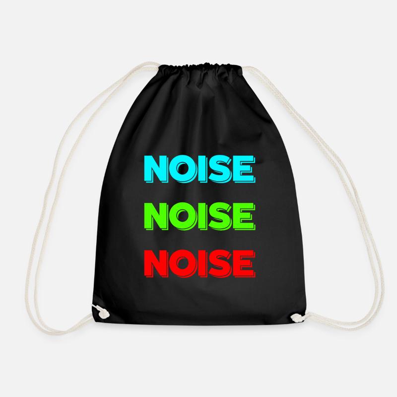Noise - Drawstring Bag - black