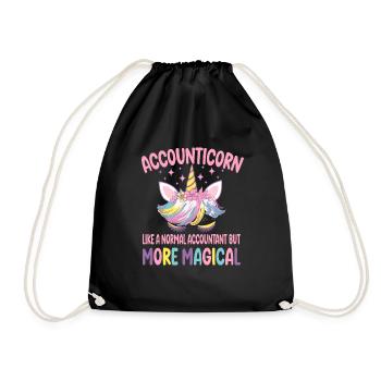 Accounticorn comme un comptable normal Cadeaux - Sac de sport léger - noir - Devant