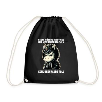 Bousculer serait un grand amateur de licorne sarcastique - Sac de sport léger - noir - Devant