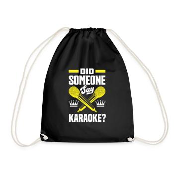 Chanteur de karaoké Chanteur de karaoké Musique - Sac de sport léger - noir - Devant