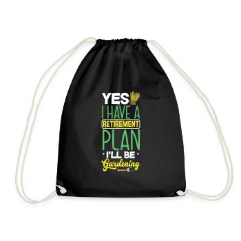 Jardinier, Jardinier, Jardinier, Jardinier Amateur, Plantes - Sac de sport léger - noir - Devant