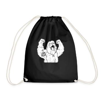 Vieux berger anglais Bobtail j’aime papa - Sac de sport léger - noir - Devant