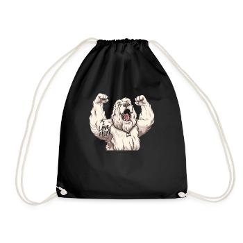 Vieux berger anglais Bobtail j’aime papa - Sac de sport léger - noir - Devant