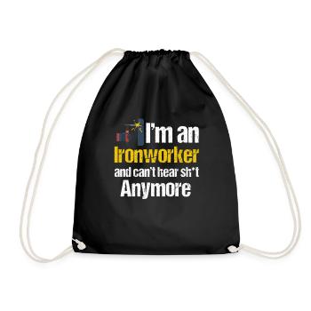 Je suis fonderie et j’en ai rien à foutre - Sac de sport léger - noir - Devant
