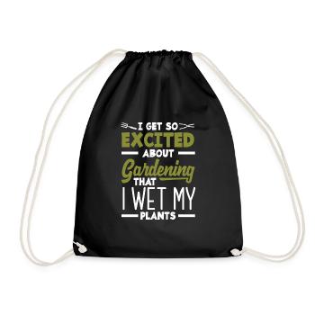 Jardinier, Jardinier, Jardinier, Jardinier Amateur, Plantes - Sac de sport léger - noir - Devant