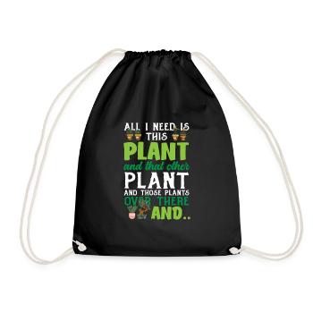 Jardinier, Jardinier, Jardinier, Jardinier Amateur, Plantes - Sac de sport léger - noir - Devant