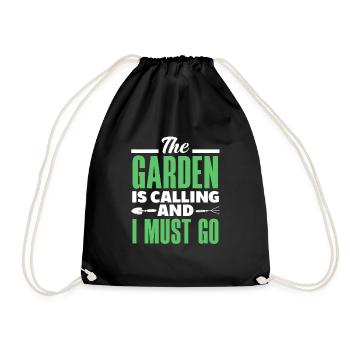 Jardinier, Jardinier, Jardinier, Jardinier Amateur, Plantes - Sac de sport léger - noir - Devant