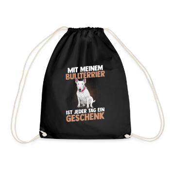 Chien Bull Terrier - Sac de sport léger - noir - Devant