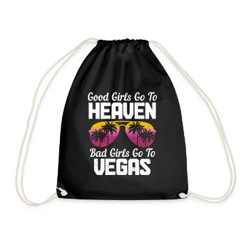 Las Vegas Nevada Souvenir Geschenk - Turnbeutel - Schwarz - Vorne