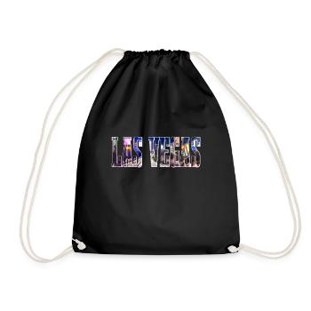 Las Vegas Nevada Souvenir Geschenk - Turnbeutel - Schwarz - Vorne