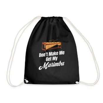 Don't Make Me Get My Marimba Orchestra Posaune - Turnbeutel - Schwarz - Vorne