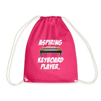 Claviériste en herbe Valse Claviériste - Sac de sport léger - fuchsia - Devant