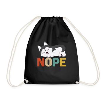 Husky sibérien amant de chien chiot propriétaire de chien - Sac de sport léger - noir - Devant