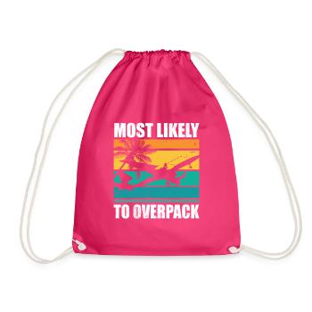Le plus susceptible de surcharger une croisière familiale assortie - Sac de sport léger - fuchsia - Devant