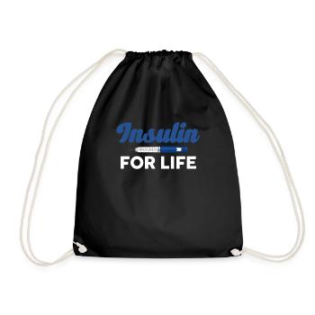 L’insuline pour la vie Diabète sucré - Sac de sport léger - noir - Devant