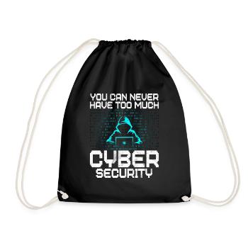 Cyber-sicherheits-hacker-hacking - Turnbeutel - Schwarz - Vorne