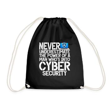 Cyber-sicherheits-hacker-hacking - Turnbeutel - Schwarz - Vorne