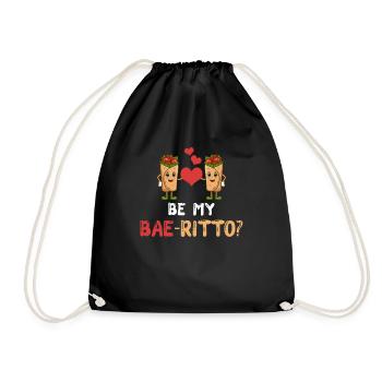 Sei Mein Bae-ritto? Burrito Mexikanische - Turnbeutel - Schwarz - Vorne