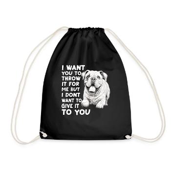 Tenue de promenade pour Bulldogs anglais - Sac de sport léger - noir - Devant