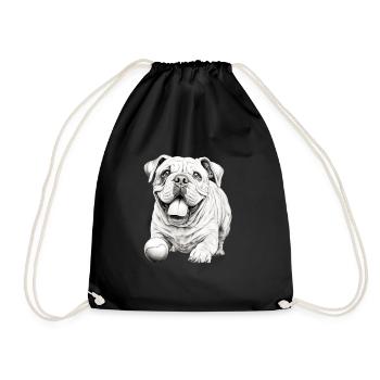Bouledogues anglais Dog Holder T Dog Walking - Sac de sport léger - noir - Devant