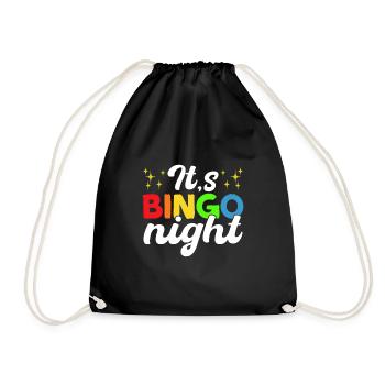Joueur de bingo Gagnant de la loterie Bingo - Sac de sport léger - noir - Devant