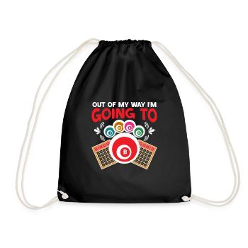 Joueur de bingo Gagnant de la loterie Bingo - Sac de sport léger - noir - Devant