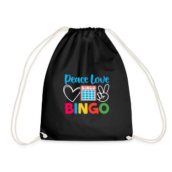 Joueur de bingo Gagnant de la loterie Bingo - Sac de sport léger - noir - Devant