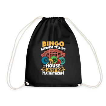Joueur de bingo Gagnant de la loterie Bingo - Sac de sport léger - noir - Devant