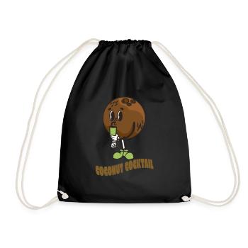 Jus d’amour de noix de plage été tropical - Sac de sport léger - noir - Devant