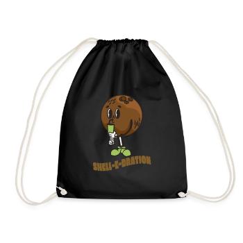 Jus d’amour de noix de plage été tropical - Sac de sport léger - noir - Devant