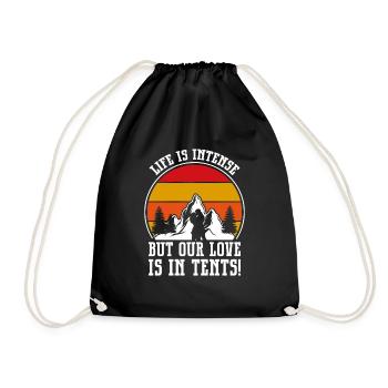 Mari Et Femme Camping Partenaire Couple Assorti - Sac de sport léger - noir - Devant