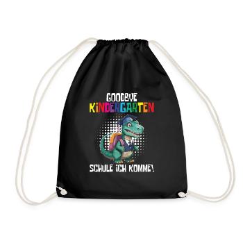 School child 2024 School enrolment 2024 Back to school - Drawstring Bag - black - Front
